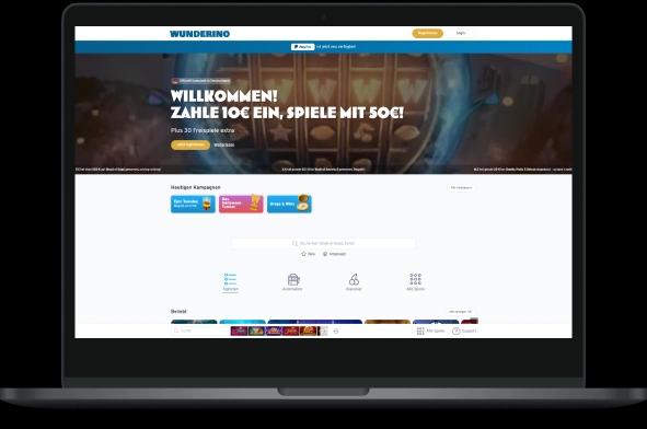 Wunderino Casino Desktop